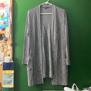 Striped long sweater